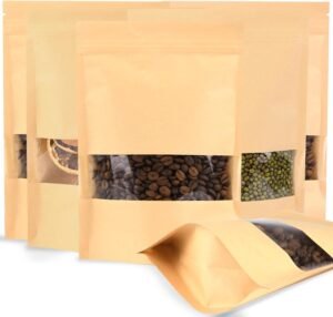 200 Pcs Kraft Paper Food Bags with ...