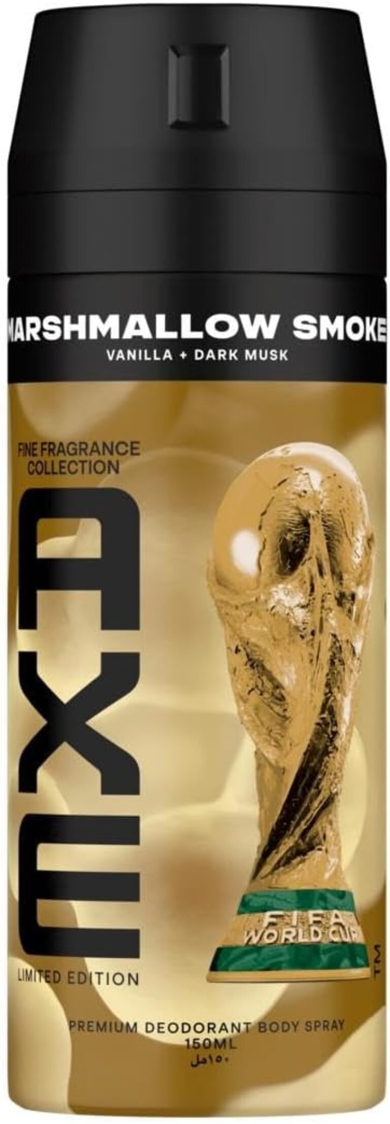 AXE Marshmallow Smoke Limited Edition Deodorant Body Spray, Vanilla & Dark Musk Scent, 150ml