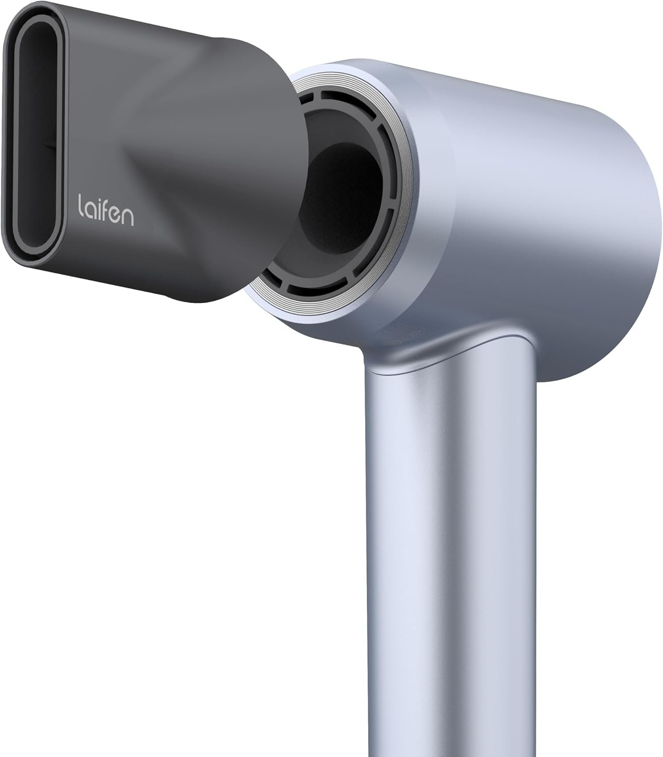 Laifen Swift Special Hair Dryer – Silver Blue – 110,000 RPM High-Speed Motor, Negative Ion Tech, Smart Heat Control, 3 Magnetic Nozzles, Low Noise – #1 Global Brand – Salon-Grade for All Hair Types - Image 4