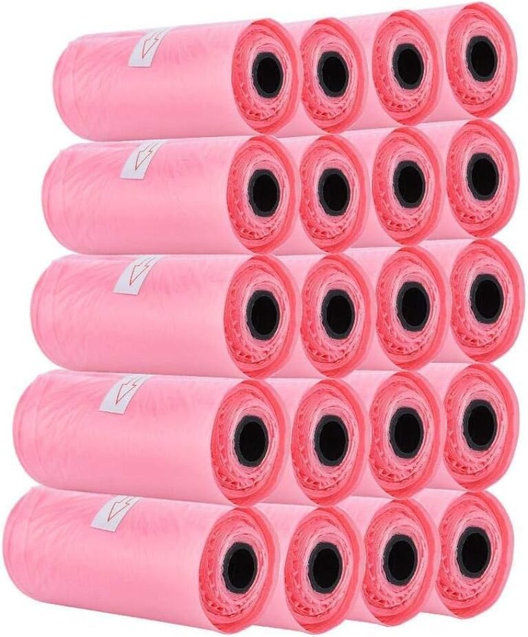20 Rolls Baby Disposal Diaper Bag, Nappy Sacks Disposable Waste Bags for Diaper Garbage Storage, Biodegradable Baby Nappy Bag, Pets Poop Waste Pick Up Bag for Travel, Camping, Outdoor(300 Bags)