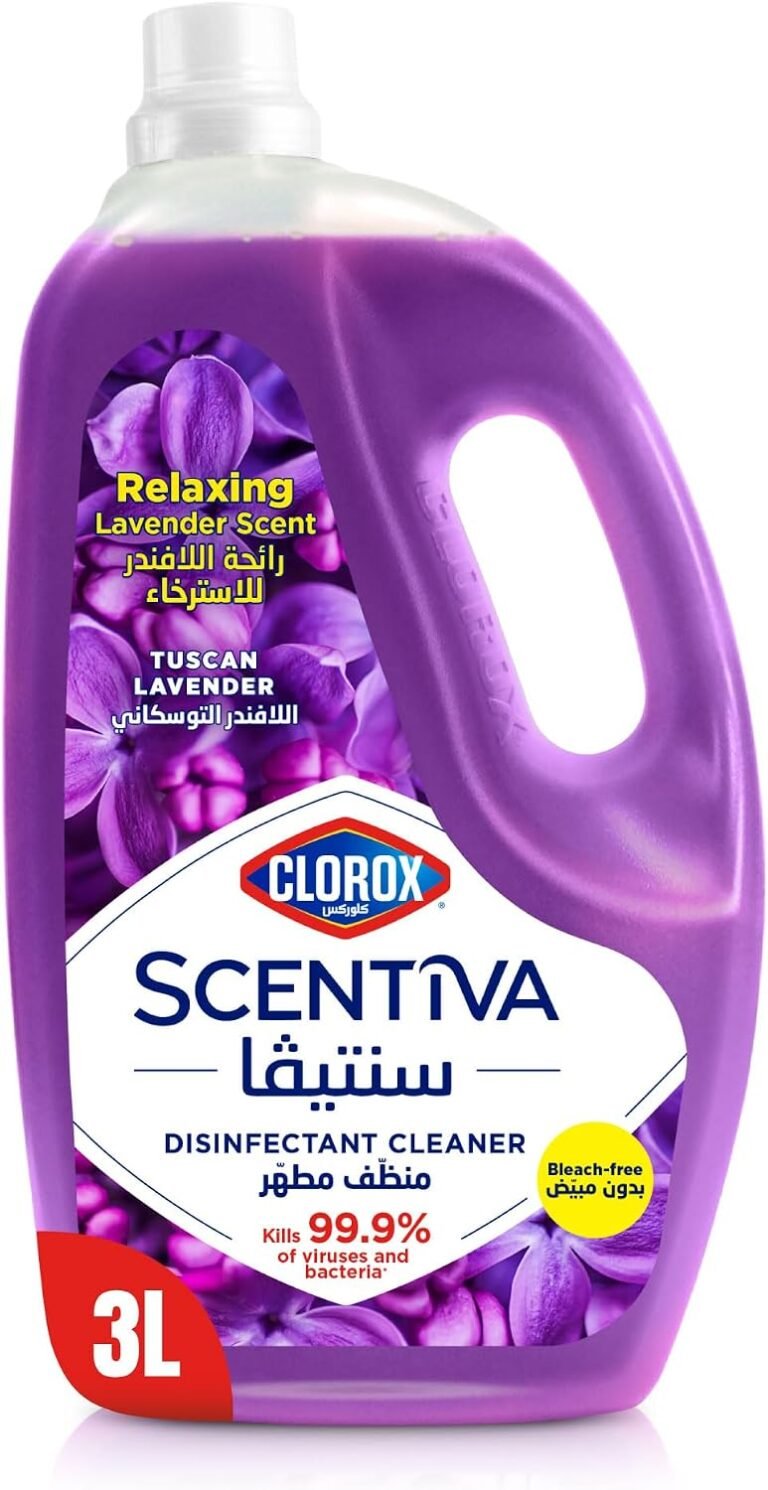 Clorox Scentiva Disinfectant Floor Cleaner 3L, Tuscan Lavender, Relaxing Lavender Scent, No Bleach