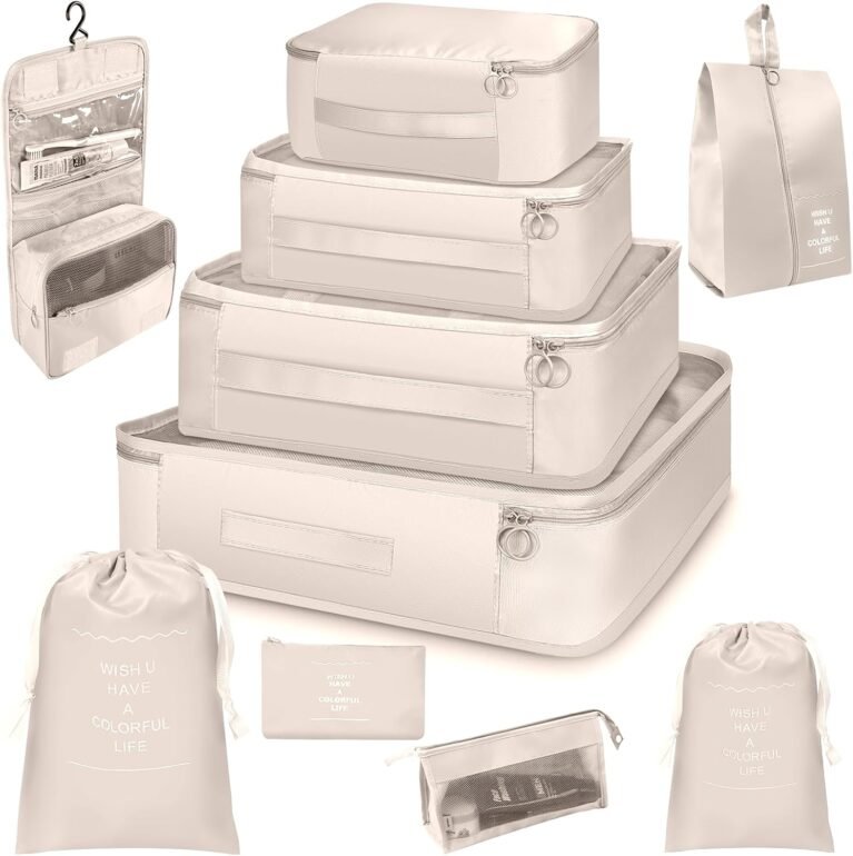 Packing Cubes Set of 10 for Carry-on Luggage Suitcase Organiser Bag for Travel Essentials,Clothes Organizer Travel Accessories