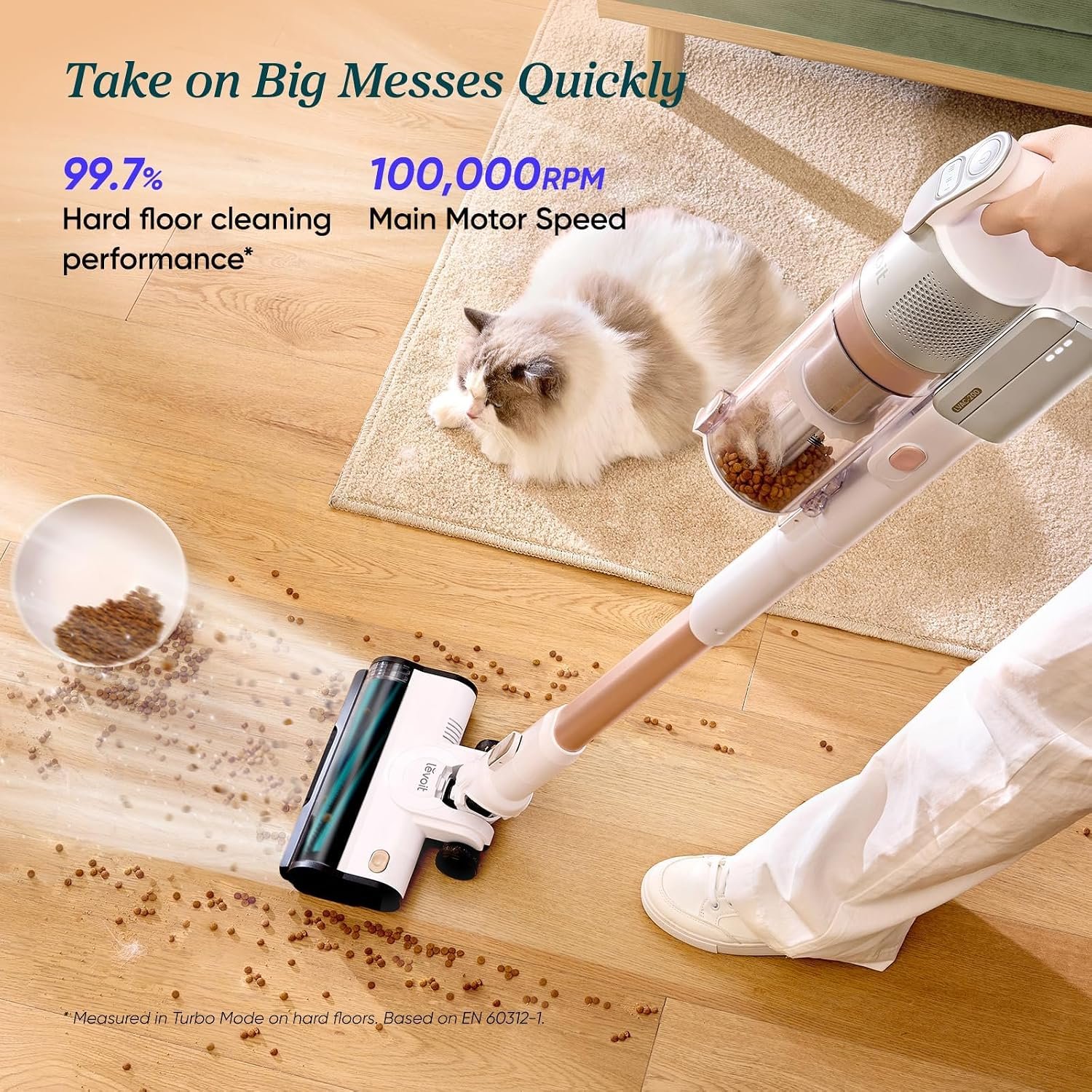 Levoit Vacuum Cleaner Cordless, Anti Hair Wrap Design, Self-Standing, 2 in 1 Handheld Stick Lightweight Cleaner - Image 2