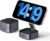 UGREEN Foldable 2-in-1 MagFlow Wireless Charging Station for Apple Magsafe Charger iPhone, Fast Magnetic Wireless Charger Stand for iPhone 16 15 14 Series, AirPods, Apple Watch – With 1M USB C Cable