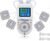 Digital Electric Cervical Spine Massager, Meridian Whole Body Pulse Massager, 12 Modes with 4 Electrode Pads for Pain Relief and Fatigue, Muscle Stimulation